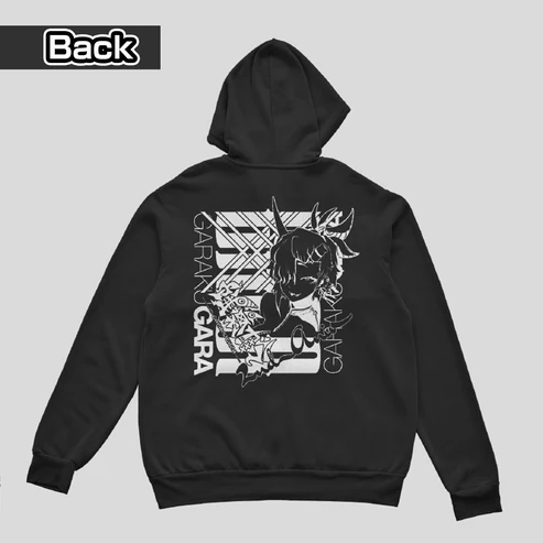 蛾楽ガラ 活動２周年記念 パーカー